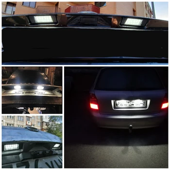Hopstyling Auto LED Aizmugures Numura Plāksnes Apgaismojuma priekš Nissan X-Trail Primera P12 Juke Qashqai Pathfinder R51 Auto Piederumu