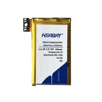 HSABAT 0 Cikla 1900mAh Baterija iphone 3GS Augstas Kvalitātes Baterijas