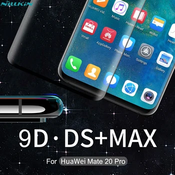 Huawei Mate 20 Pro Stikls Rūdīts 9D 9H Ekrāna Aizsargs Nillkin DS+ MAX Pilnībā Segtu Drošības Stikls Huawei Mate 20 Pro