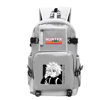 Hunter X Hunter Anime Mugursoma Vīriešu Soma Liela Jauda, Ūdensizturīgs (Unisex) Ikdienas Skolas Mugursoma Soma Sieviešu Bookbag, lai Pusaudzis
