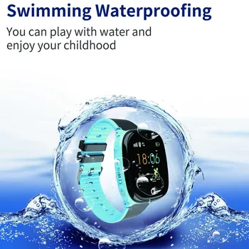 HW11 Mazulis Smart Skatīties GPS Tracker Anti-Zaudēja Smart Monitoringa Bērniem Drošu SOS Zvanu IP67 Waterproof Šūnu Skatīties PK Q528 Q90