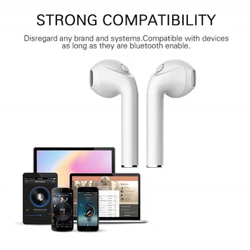 I7s TWS Bezvadu Bluetooth Austiņas Apple iPhone 6S Plus SE 3 3Gs, 3G, 4 4 S 5 S 6 5 5C 5S Mūzikas Austiņu Uzlādes Kaste