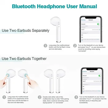 I7s TWS Bezvadu Bluetooth Austiņu, lai Huawei Y5 lite 2018 Mūzikas Austiņu Uzlādes Kaste