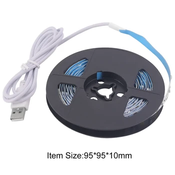 ICOCO Elastīgu LED Lentes, Spuldzes USB LED Sloksnes Gaismas SMD3528 300CM Mājās Svētku Dekorēšana Gaismas Liela Fona Apgaismojums
