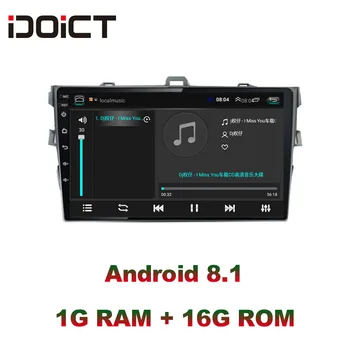IDOICT Android 9.1 2.5 D Auto Radio Multimediju Atskaņotājs, Toyota Corolla 2008 2009 2010 2011 2012 2013 Stereo, GPS Navigācija