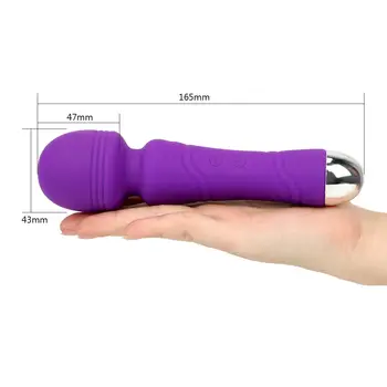 IKOKY AV Stick Spēcīgs Vibrators Burvju Nūjiņu Klitora Stimulators 10 Frekvences Sieviešu Masturbācija Seksa Rotaļlietas Sievietēm, Ūdensizturīgs