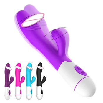 IKOKY Dildo Trušu Vibrators Sievietes Masturbator Dubulta Vibrācijas Seksa Rotaļlietas Sievieti G Spot Massager Maksts Klitora Stimulators
