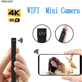 IP WIFI Kamera HD (4K Mini WIFI Elastīgu Kameras IP Tīkla Webcame Video Audio Diktofonu, Kustības detektors, video Kameru P2P Cam Micro