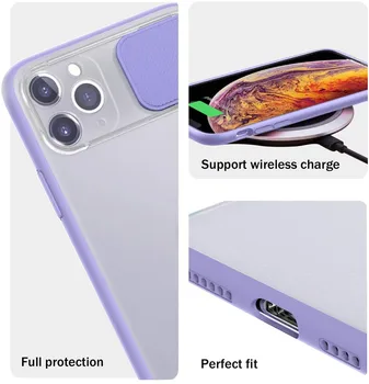 IPhone 11 12 Pro Max Mini 6S 6 7 8 Plus X XS XR SE 2020. gadam Vāciņu, Ja Kamera Aizsardzības Slaidu Aizsargātu Vāciņš Lēcu Aizsardzībai