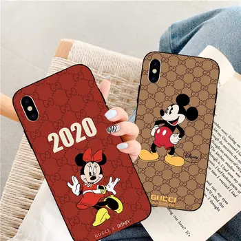 Ir 2021. Disney Mickey par huawei p20 p30/p40 pro p9/p10 plus cute meitene pāris radošo telefonu gadījumā