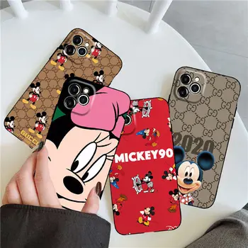 Ir 2021. Disney Mickey par huawei p20 p30/p40 pro p9/p10 plus cute meitene pāris radošo telefonu gadījumā