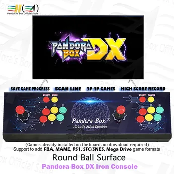 Ir 2021. Pandora Box DX 3000 1 Dzelzs konsoles Saglabāt spēles progresu ir 3P 4P spēli atbalsta FBA MAME PS1 SFC NVE MD spēli tekken 3D