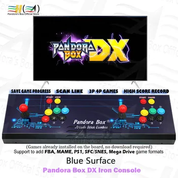 Ir 2021. Pandora Box DX 3000 1 Dzelzs konsoles Saglabāt spēles progresu ir 3P 4P spēli atbalsta FBA MAME PS1 SFC NVE MD spēli tekken 3D