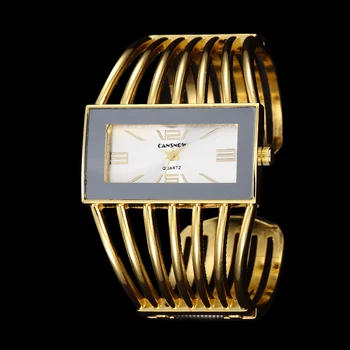 Ir 2021. Pulksteņi Sieviešu Luksusa Aproce Taisnstūra Kleita Kvarca Skatīties Top Zīmola Silver, Gold Dial Sieviešu rokas Pulkstenis Karstā zegarek damski