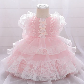 Ir 2021. Toddler Baby Girl Apģērbu Zīdaiņiem 1 Gada Dzimšanas Dienu Meitenes Kleita Puse Kāzu Bērnu Kleitas Kristībām Balles Princeses Kostīms, Kleita