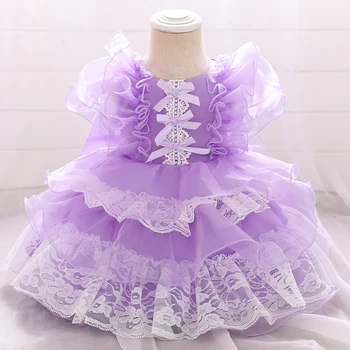 Ir 2021. Toddler Baby Girl Apģērbu Zīdaiņiem 1 Gada Dzimšanas Dienu Meitenes Kleita Puse Kāzu Bērnu Kleitas Kristībām Balles Princeses Kostīms, Kleita