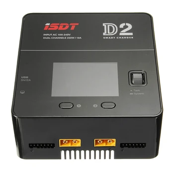ISDT D2 200W 24.A AC divu Kanālu Izeja Smart Akumulatoru Līdzsvaru Lādētāju