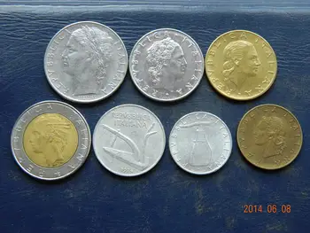Itālija 7pieces/ Set UNC oriģinālu Monētu izpārdots