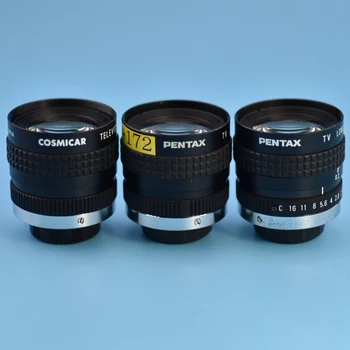 Izmantot lietotu oriģinālo PENTAX/COSMICAR 8.5 mm 1:1.5 CCTV lens nozares objektīvs rūpniecības kamera
