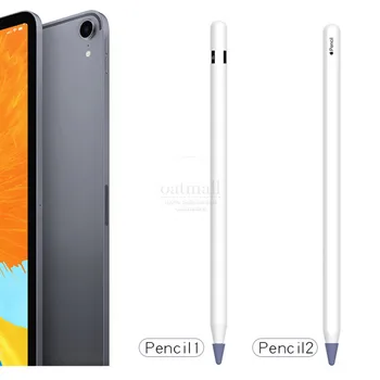 Izturīgs Silikona Case For iPad Zīmuli 2 1 Klp Apple Zīmuļa Galu Vāka Turētājs neslīdošs Tablete Touch Pen Irbuli Aizsardzības Maisiņš