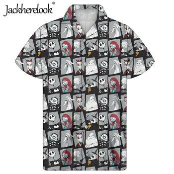 Jackherelook Murgs Pirms Ziemassvētkiem Zīmola Dizainere Vīriešu Tops Havaju Krekli Vasaras Vīriešu Pludmales Apģērbu Camisas Para Hombre