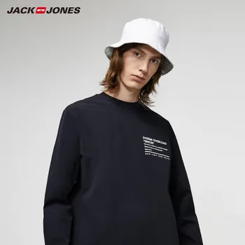 JackJones Jaunas Ielidošanas Vīriešu Lielgabarīta T-krekls Homme Iespiesti garām piedurknēm T-krekls vīriešu apģērbi| 219305538