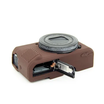 Jauki Mīksts Silikona Gumijas Kameras Aizsardzības Pārsegs Gadījumā Ādas Canon Powershot G7X Mark II G7 X2 G7X2