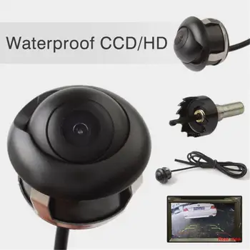 JAUNA 360 Grādu HD CCD Automašīnu Atpakaļskata Reverse Nakts Redzamības Rezerves Autostāvvieta Kamera IP67 Waterproof Vadu Transportlīdzekļa Augstas Kvalitātes Kamera