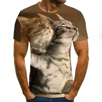 Jauno modes 3D iespiesti dzīvnieku modelis t-krekls streetwear vīriešu un sieviešu modes t-krekls Harajuku krekls t-krekls