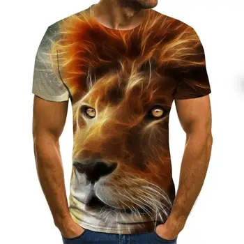 Jauno modes 3D iespiesti dzīvnieku modelis t-krekls streetwear vīriešu un sieviešu modes t-krekls Harajuku krekls t-krekls
