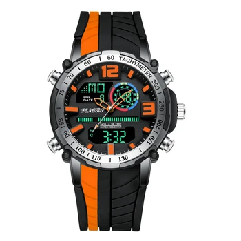 Jauno Modes Militārās Sporta Vīriešu Pulksteņi Vīriešu Kvarca Analogo, Ciparu pulkstenis LED Gaismas Cilvēks Melnā Ūdensizturīgs Pulkstenis Relogio Masculino