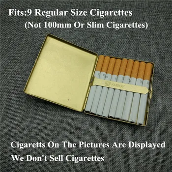 Jauno Modes Ultra Plānas Luksusa Cigarešu etvija Vīriešu Misiņa Kabatas Cigarešu kaste Smēķēšanas Piederumi