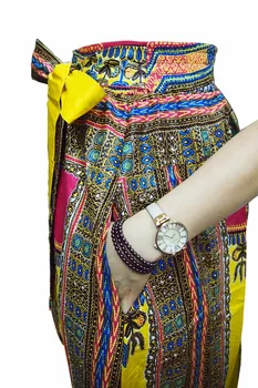 Jauno Āfrikas super VASKS, auduma Svārki sievietēm, Plus Lieluma Dashiki Tradicionālo Apģērbu Bumbu Kleita Gadījuma LQ1814
