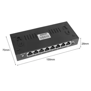 Jauns 8-Portu Hubs 1000Mbps Gigabit Ethernet Desktop Switch Ātri Tīkla noliktavā!