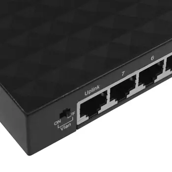 Jauns 8-Portu Hubs 1000Mbps Gigabit Ethernet Desktop Switch Ātri Tīkla noliktavā!