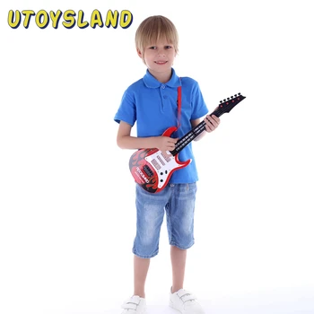 Jaunu Karstā Rock Band Mūzika Elektriskā Ģitāra, 4 Stīgas, Bērnu Mūzikas Instrumenti Izglītības Rotaļlietas, Bērnu Dzimšanas Dienas Dāvana
