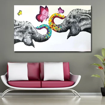 Jaunu Krāsu tauriņš Zilonis 5D DIY Dimanta Izšuvumi Pilnu kvadrātveida, apaļas Dimanta Krāsošana Mozaīkas Dzīvnieku Modeli, Mājas Dekoru