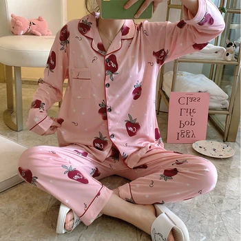 Jaunu Pārdošanas Rudens Ziemas Sieviešu Pidžamas Komplekti Drukāt Modes Luksusa Sieviešu Pidžamas Komplekts Divus Gabalus Krekli Garas Bikses Sleepwear Komplekts