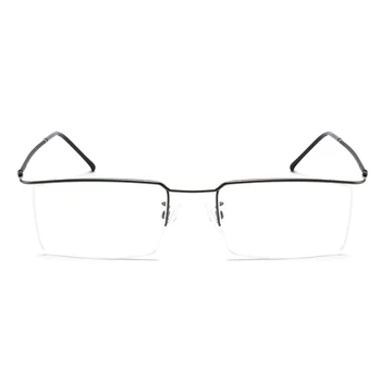 Jaunu Titāna Sakausējuma Brilles Pusi Loka Optisko Rāmis Recepte Briļļu Vadu Templis Brilles Vīriešiem Jaunas Slim Gaismas brilles