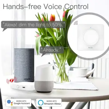 Jaunu ZigBee Smart Rotācijas/Touch Gaismas Reostats Slēdzis Smart Life/Tuya APP Tālvadības pults Darbojas ar Alexa, Google Voice Asistenti ES