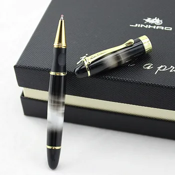 Jaunā Luksusa metāla Pildspalva Jinhao 450 Rollerball Pildspalvas Melnu Tinti 0.7 mm Piepildīt zelta Klipu Lodīšu Pildspalvas ar kārbu 22 Krāsu Izvēlēties