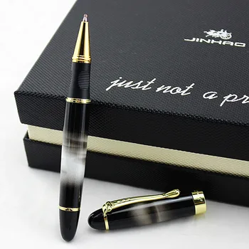 Jaunā Luksusa metāla Pildspalva Jinhao 450 Rollerball Pildspalvas Melnu Tinti 0.7 mm Piepildīt zelta Klipu Lodīšu Pildspalvas ar kārbu 22 Krāsu Izvēlēties