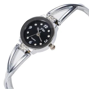 Jaunā Sieviešu Nerūsējošā Tērauda Kvarca Aproce Skatīties Dāmas Kleita Pulksteņi Zelta Pulksteņi Modes Luksusa Rhinestone rokas pulksteņi reloj