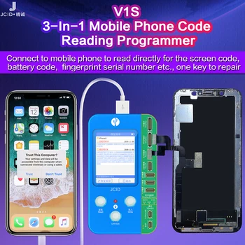 JC V1S Gaismjutīgās Sākotnējo Krāsu Touch Šoks Baseband Loģika Šausmīgi Akumulatora pirkstu Nospiedumu Programmētājs iPhone 7-11Pro Maks.