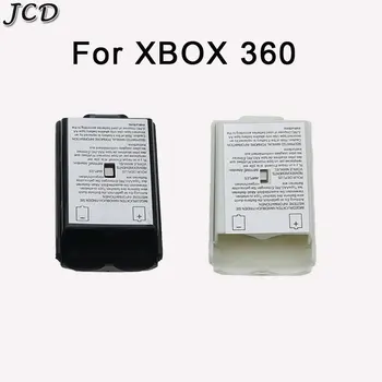 JCD 50GAB Melna /Balta Akumulatora Vāciņu Apvalks Gadījumā Komplektu Xbox 360 Tālvadības Bezvadu Kontrolieris Kursorsviru Gamepad Joypad