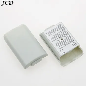 JCD 50GAB Melna /Balta Akumulatora Vāciņu Apvalks Gadījumā Komplektu Xbox 360 Tālvadības Bezvadu Kontrolieris Kursorsviru Gamepad Joypad