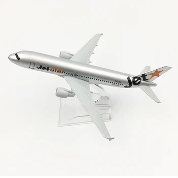 Jetstar Lidmašīnas modeli, Airbus A320 lidmašīnas 16CM Metālu sakausējumu lējumiem 1:400 lidmašīnas modeli rotaļlieta bērniem Bezmaksas piegāde