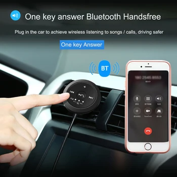 JINSERTA Automašīnas Bluetooth, FM Raidītājs AUX Auto Hands-free Audio Uztvērēju Automašīnas Komplektu A2DP Mūzikas Atskaņotājs