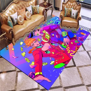 Jojo Bizzare Piedzīvojumu Paklāju Anti-Skid Zonas Grīdas Paklājs 3D Paklāju neslīdoša Mat Ēdamistaba Dzīvojamā Istaba Mīkstas Guļamistabas Paklāju Stils