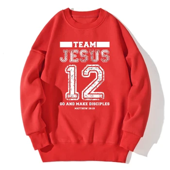 Jēzus 12 Drukāt Vīriešu sporta Krekls O-veida kakla Hip Hop Apģērbu Outwear Hipster Džemperi ar garām Piedurknēm 2020 Jaunu Gadījuma Sudaderas Masculino